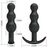 PRETTY LOVE - VIBRADOR ANAL SIDNEY 10 VIBRAÃÃES PRETO